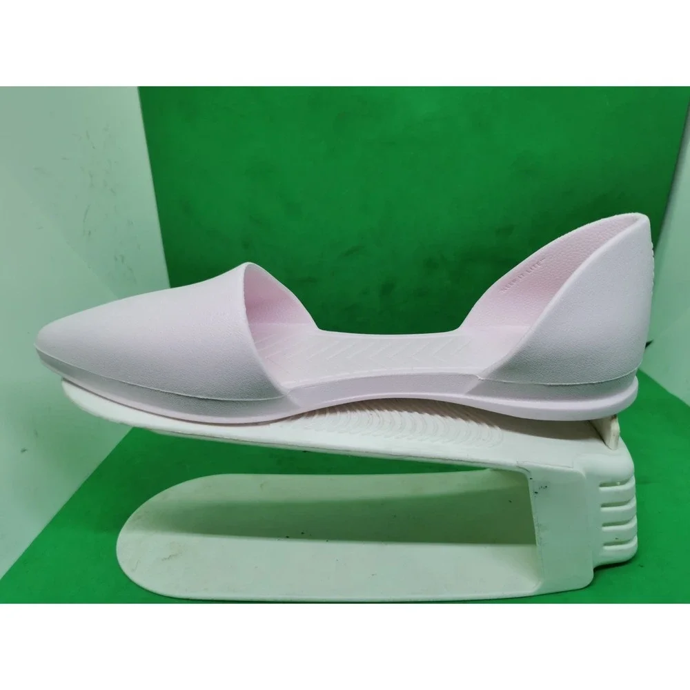 Native Womens Size 8 Audrey Dorsay Flats Jiffy Light Pink Slip On Waterproof